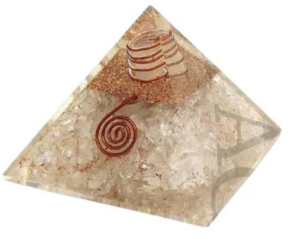 Clear quartz pyramid