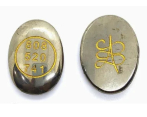 Pyrite natural zibu coin