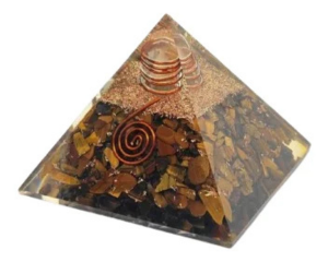 Tiger eye pyramid